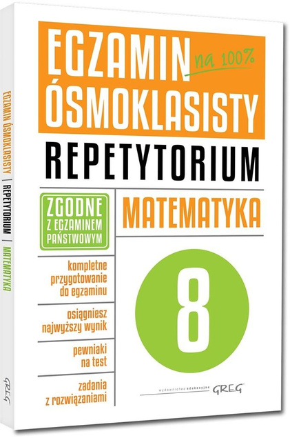 2x Egzamin Ósmoklasisty KOMPLET Matematyka Greg ZESTAW