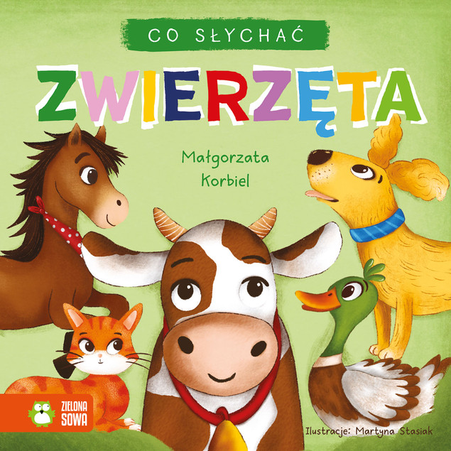 Książeczka Co słychać. Zwierzęta Małgorzata Korbiel – Rozwój Mowy