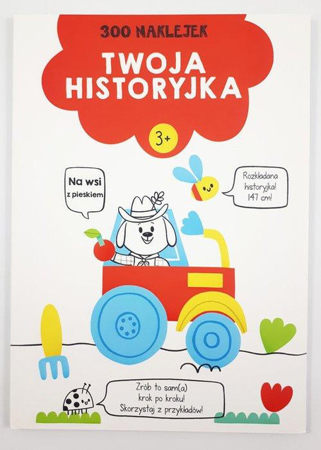 300 Naklejek 3+ Twoja Historyjka Czerwona Praca zbiorowa