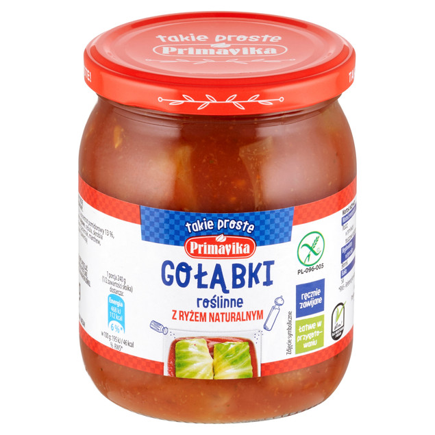 Gołąbki wegetariańskie z ryżem naturalnym Primavika 480 g