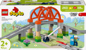 LEGO DUPLO 10426 Most kolejowy i tory – Zestaw rozszerzający dla dzieci 2+