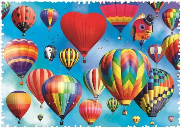 Trefl Puzzle 600 el Crazy Shapes - Kolorowe balony