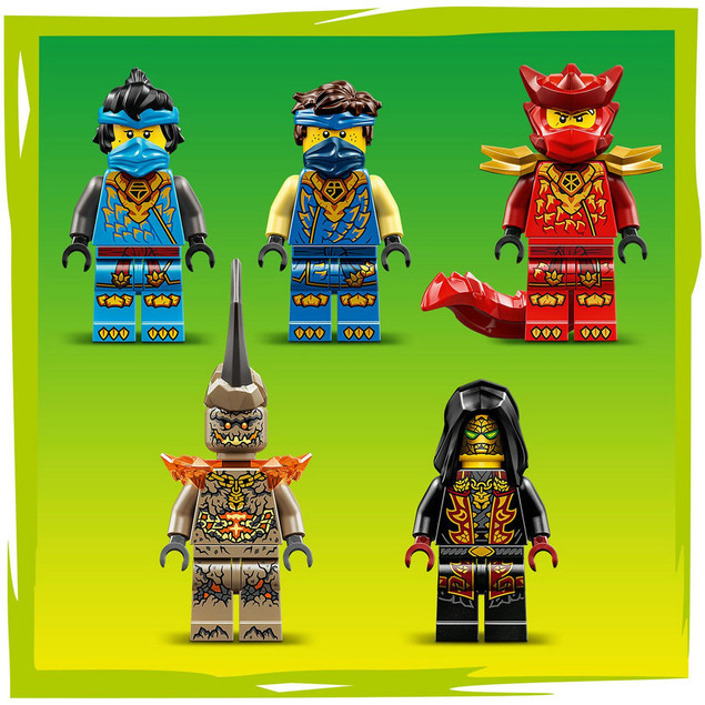 Klocki LEGO Ninjago 71856 Jay Transformujący się Samochód Mech Smoka 387 el.