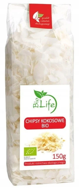Chipsy kokosowe Biolife 150 g ekologiczne