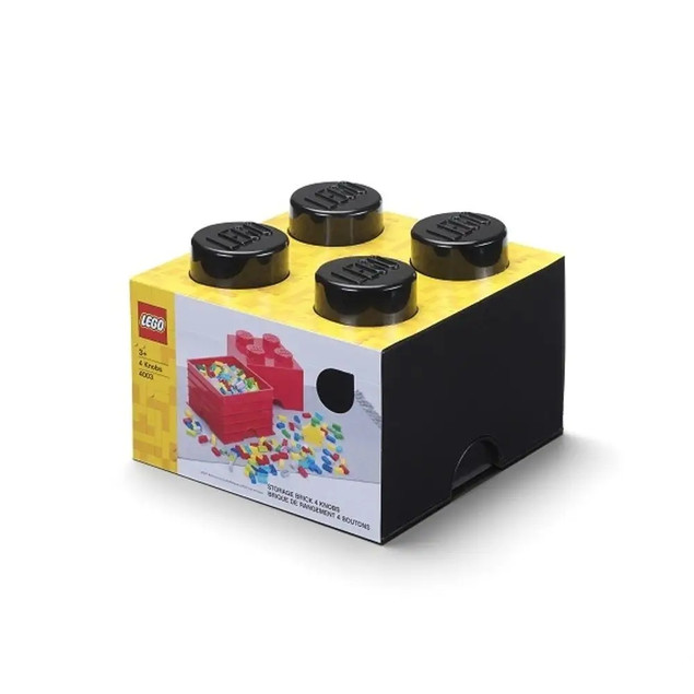 LEGO Pojemnik na Klocki Storage Brick 4 Czarny 25x25x18cm