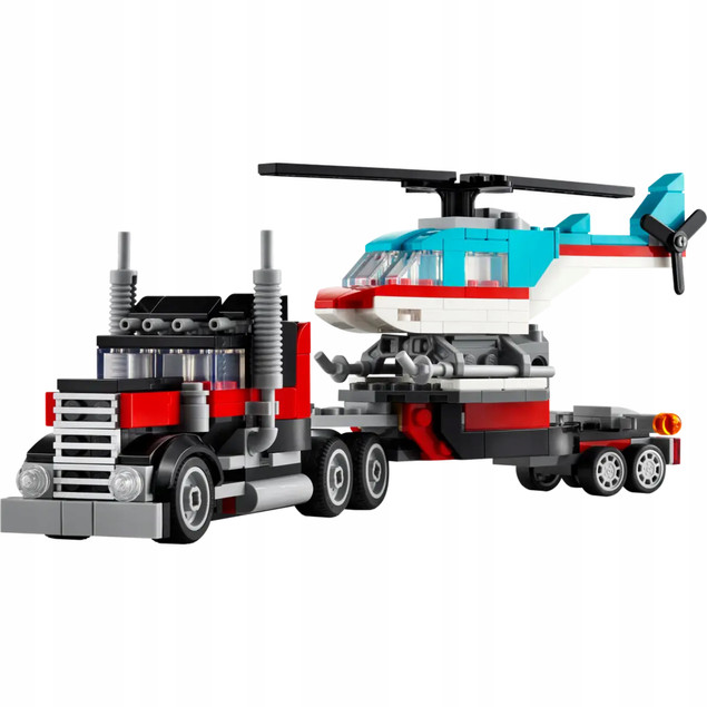 LEGO Creator Ciężarówka Z Platformą i Helikopterem 270el. 7+ 31146