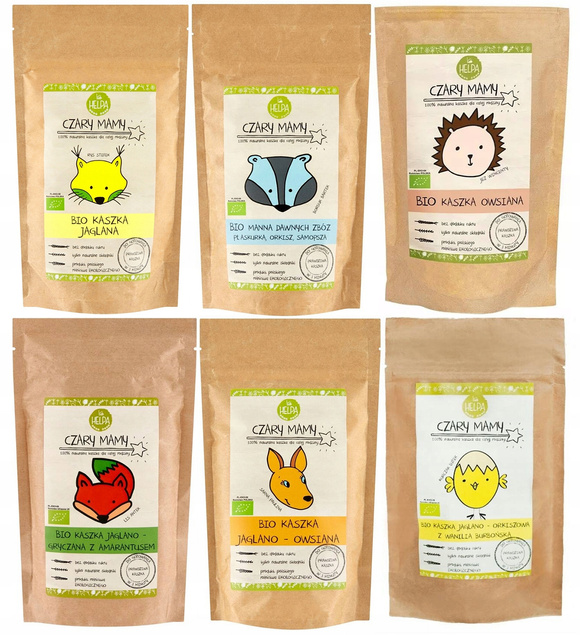 6x Helpa Zestaw Świeża Partia Bio Kaszka Czary Mamy (6x200g)