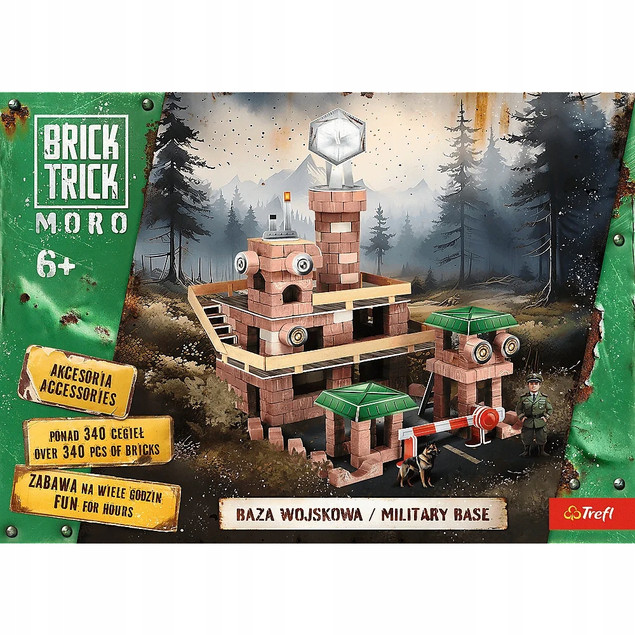 Klocki cegły Brick Trick TREFL zestaw 340 elementów dla dzieci 6 lat +