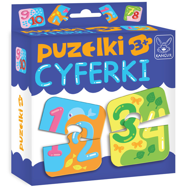 Kangur Puzzelki Cyferki 12 elementów Puzzle Edukacyjne 3+