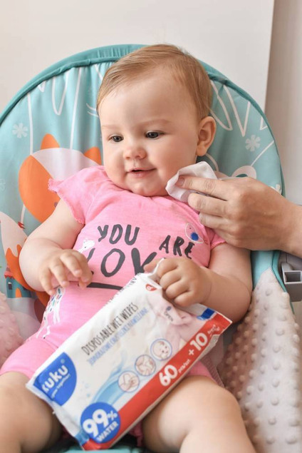 Akuku Chusteczki Wodne 99% NAWILŻANE WODĄ 420 Sztuki Akuku A0031