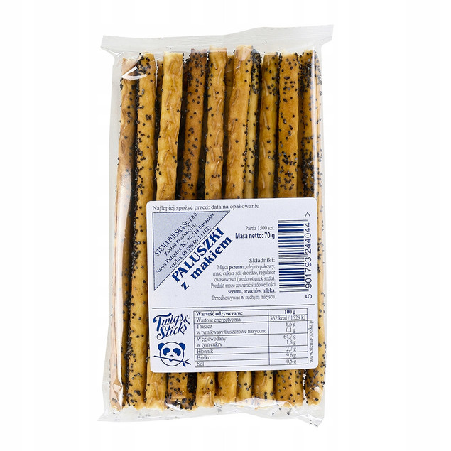 Paluszki z makiem 70 g ZESTAW: 30 szt.
