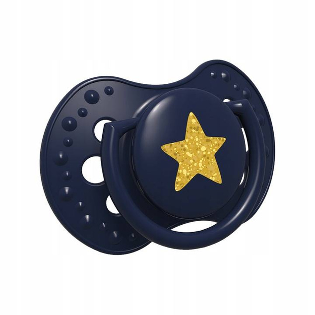  Smoczek silikonowy dynamiczny LOVI 0-3m 2 szt. Stardust Blue