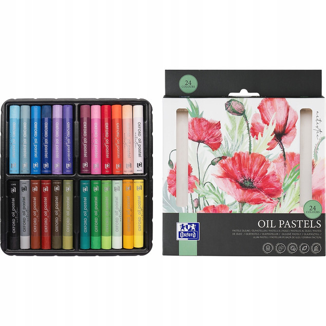 PASTELE OLEJNE OXFORD ARTISTIC 24 KOLORY – Zestaw do Rysowania