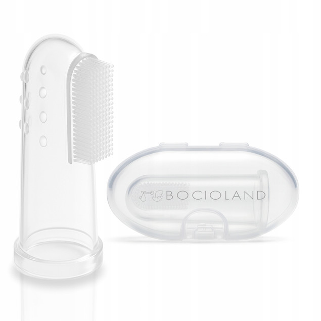 BOCIOLAND Szczoteczka Do Zębów i Dziąseł Silikonowa Masażer Dla Niemowląt