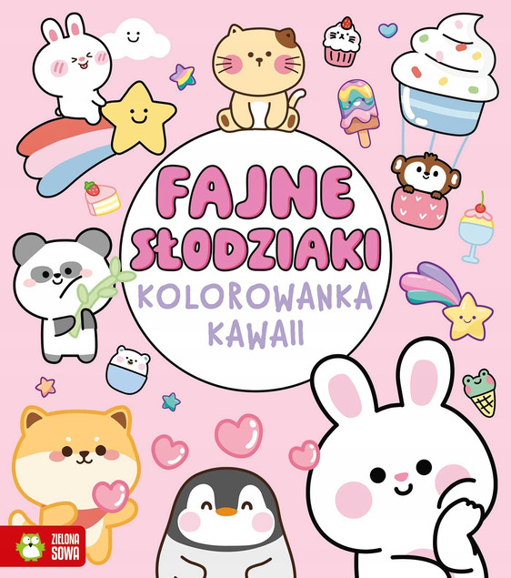 Kolorowanka Kawaii Fajne Słodziaki Violet Peto dla Dzieci