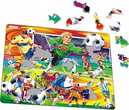 Puzzle Larsen 65 elementów Piłka Nożna Futbol Soccer dla Dzieci 5+
