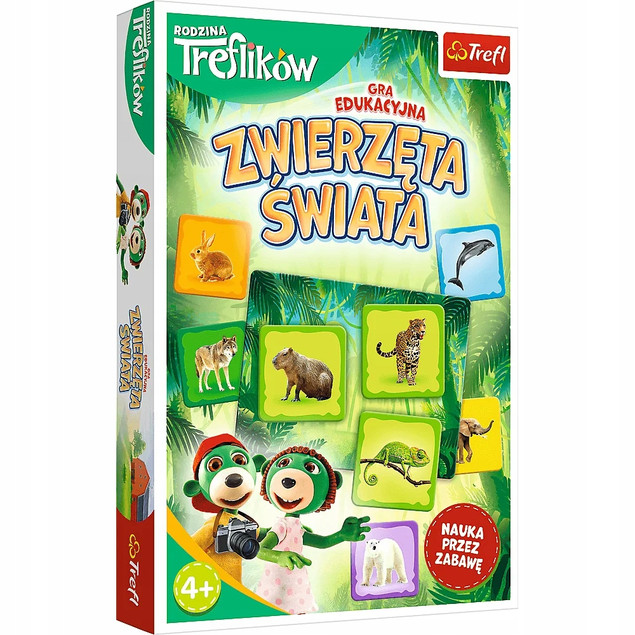 Gra edukacyjna Zwierzęta Świata Trefl