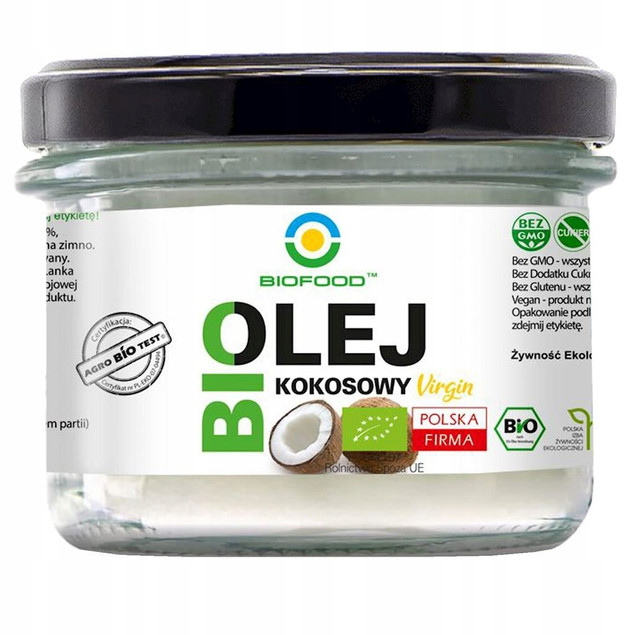 Olej kokosowy nierafinowany VIRGIN BIO Bio Food 180 ml