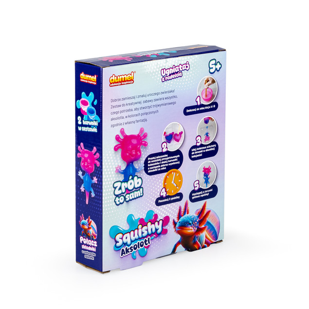 Zestaw Kreatywny Dumel Aksolotl Squishy DIY 5+