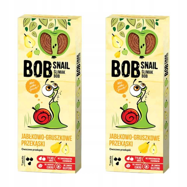 Przekąska Jabłko Gruszka Bez Cukrów 30g BOB SNAIL