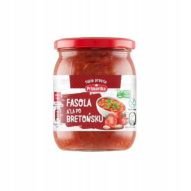 Primavika Fasola a'la po Bretońsku 480g Wegańska Bez Laktozy