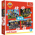 Puzzle Trefl 4w1 Przygody Strażaka Sama 12,15,20,24 el. dla Dzieci 3+