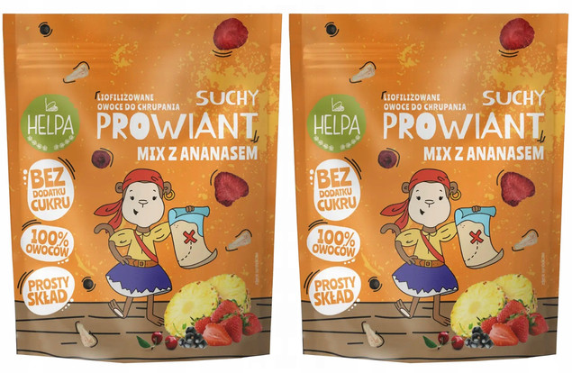 HELPA Suchy Prowiant MIX Z ANANASEM Owoce Liofilizowane 20g x2