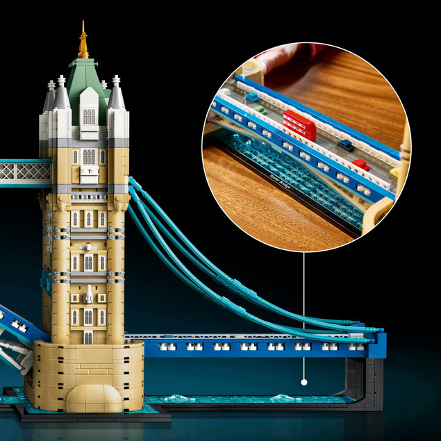 LEGO Architecture 21067 Tower Bridge – Model Kolekcjonerski dla Dorosłych