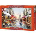 Puzzle 1500 OBRAZ MIASTO PARYŻ KWIATY Castorland