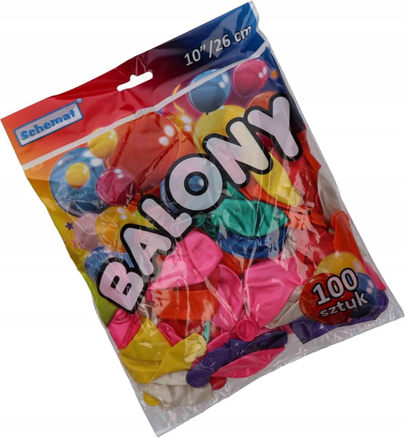 BALONY METALIZOWANE 10'/26cm 100 sztuk