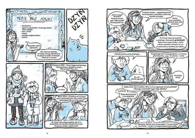 Gramatyka w komiksie. Baba od polskiego przedstawia Aneta Korycińska