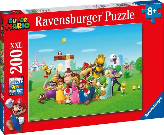 Puzzle XXL 200 Super Mario Ravensburger dla dzieci