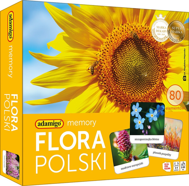Gra Planszowa Adamigo Memory Flora Polski Edukacyjna