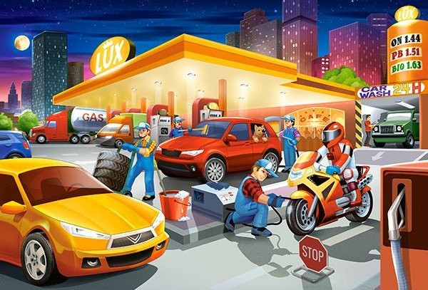 Puzzle 40 maxi - Gas Station CASTOR