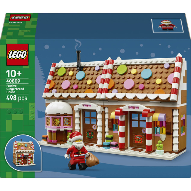 LEGO 40809 Świąteczny Domek z Piernika z Minifigurką Mikołaja