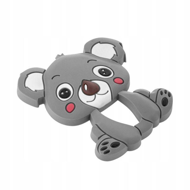 Gryzak silikonowy Koala z zawieszką – Akuku