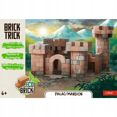KLOCKI BRICK TRICK BUDUJ Z CEGŁY PAŁAC MANSION DUŻY ZAMEK 350 EL. TREFL