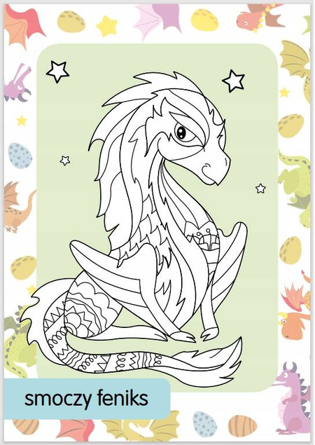 Kolorowanka z tatuażami. Magiczne smoki