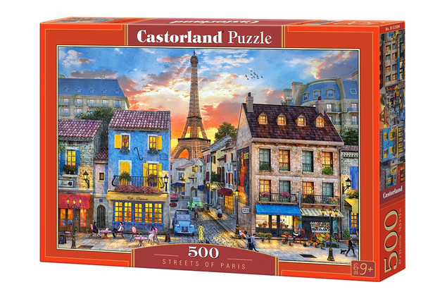 Puzzle 500 Układanka Paryż Miasto FRANCJA Wieża Eiffla Ulice 9+ Castorland