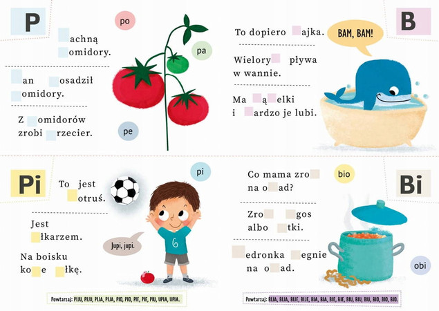 LOGOPEDIA Wesoła Nauka Ćwiczenia LOGOPEDYCZNE + Naklejki BooksAndFun