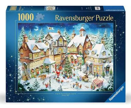 Puzzle 1000 Białe święta 50 urodziny Ravensburger