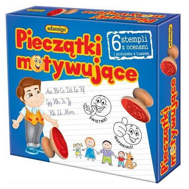 Pieczątki motywacyjne buźki-emoty – Adamigo