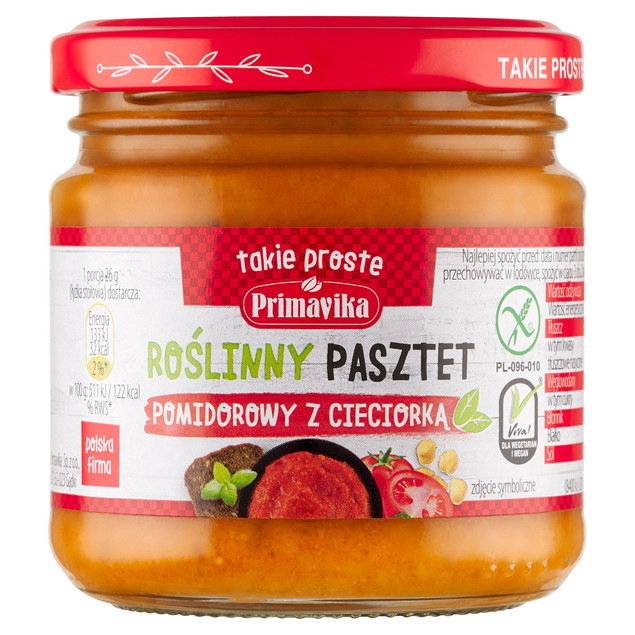 Pasztet pomidorowy z cieciorką 160 g Primavika