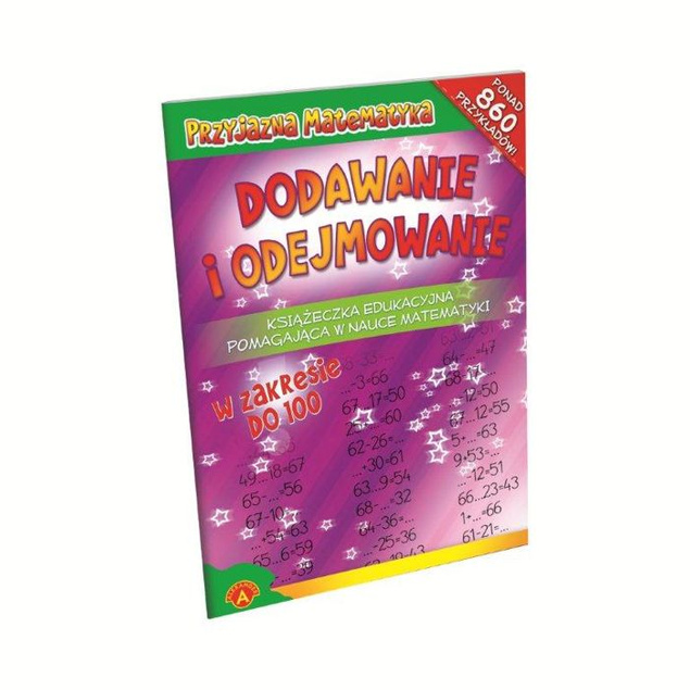 ALEXANDER, ZABAWKA EDUKACYJNA, KSIĄŻECZKA EDUKACYJNA DODAWANIE I ODEJMOWANIE W ZAKRESIE DO 100