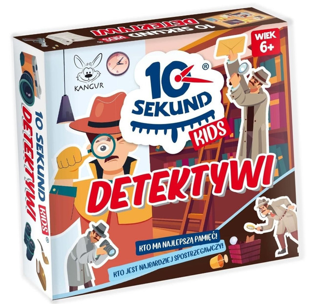 Gra Planszowa 10 Sekund Kids Detektywi Kangur Wiek 5-7 lat
