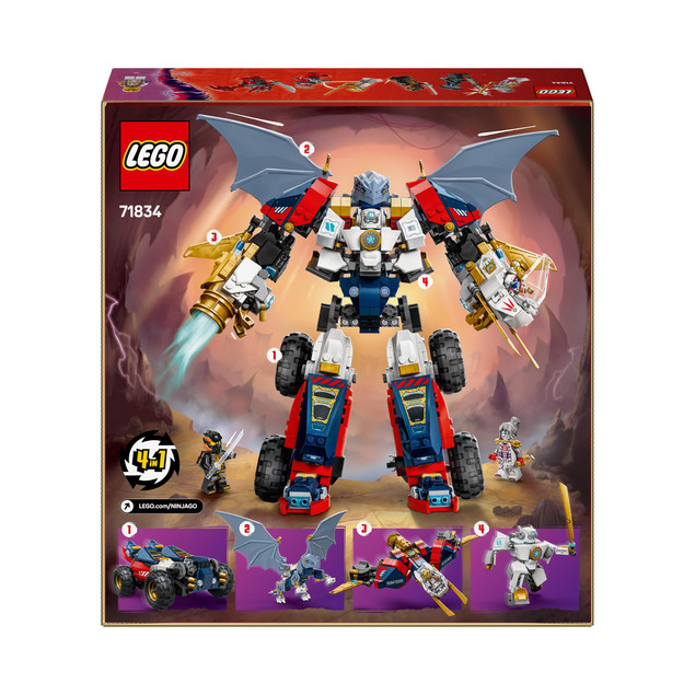 LEGO Ninjago 71834 Wielofunkcyjny Ultramech Zane’a 4 w 1