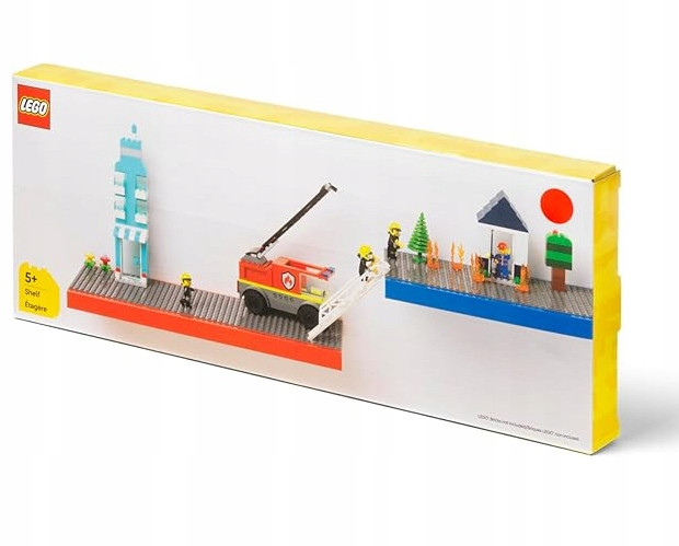 LEGO Półka Ścienna Czerwona z 3 Płytkami Konstrukcyjnymi 40130800