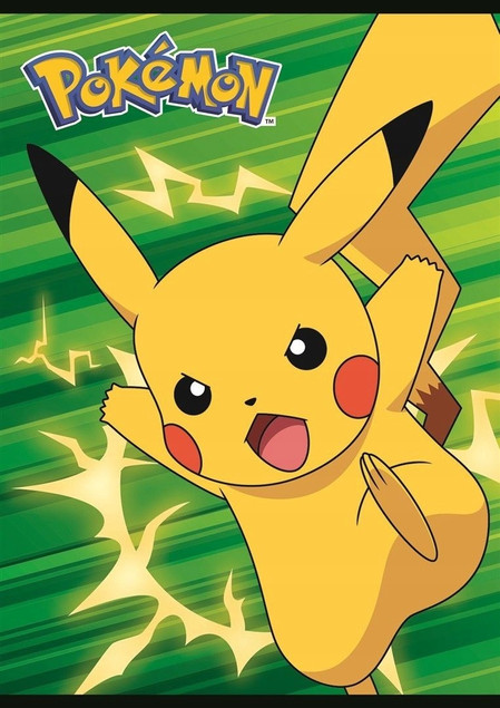 Zeszyt A5 16k Linia Podwójna Dwukolorowa Laminowany POKEMON St. Majewski