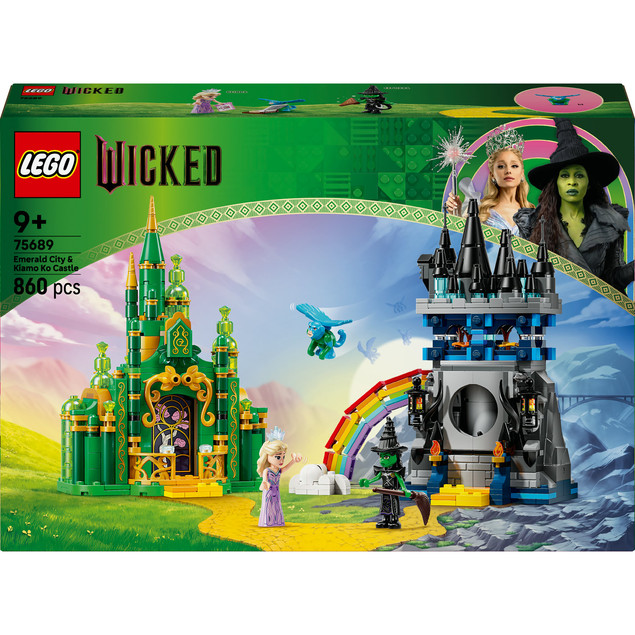 Klocki LEGO Wicked 75689 Emerald City & Kiamo Ko Castle Zamek – 860 El.