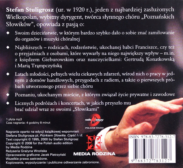 Piórkiem i głosem słowika Stefan Stuligrosz Audiobook CD